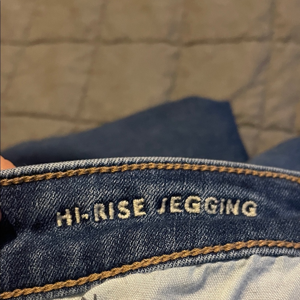 American Eagle Outfitters Dark Blue Women's Jeggings - Picture 3 of 5